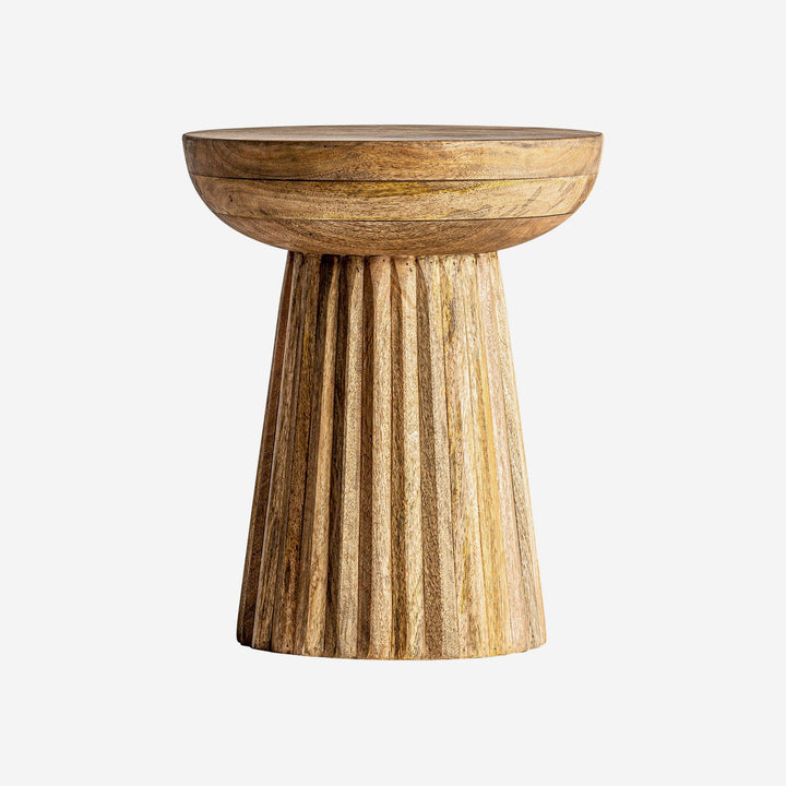 Mesa auxiliar de madera de mango 38 x 48 cm