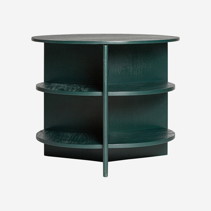 Mesa auxiliar de madera de mango de líneas contemporáneas