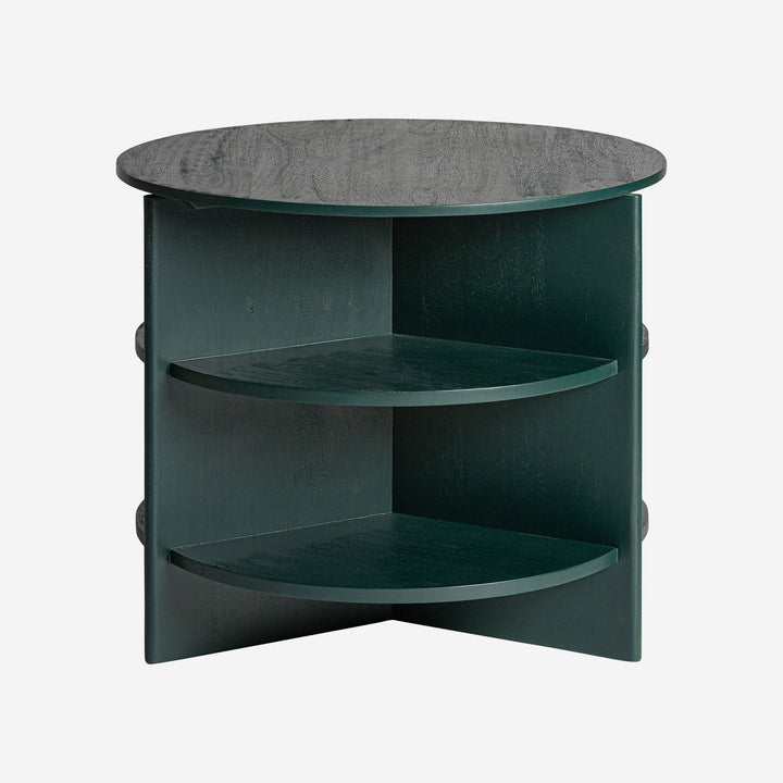 Mesa auxiliar de madera de mango de líneas contemporáneas