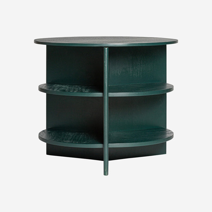Mesa auxiliar de madera de mango de líneas contemporáneas