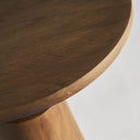Mesa auxiliar de madera de mango en color marrón 46 x 60 cm – detalle