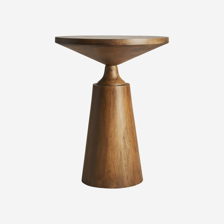 Mesa auxiliar de madera de mango en color marrón 46 x 60 cm