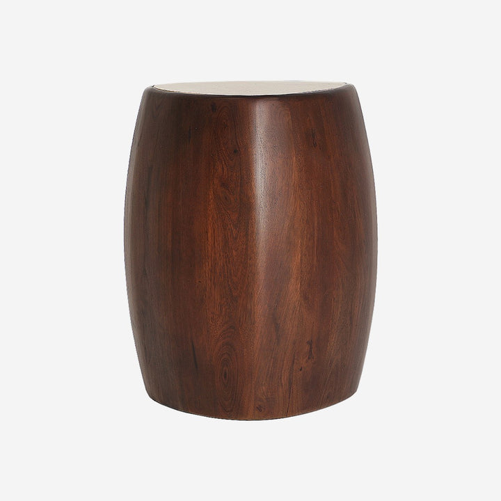 Mesa auxiliar de madera de mango en color marrón BRAINE