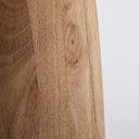 Mesa auxiliar de madera de mango en color marrón claro 42 x 58 cm – detalle