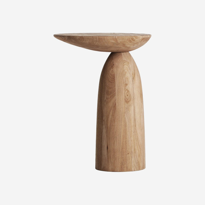 Mesa auxiliar de madera de mango en color marrón claro 42 x 58 cm