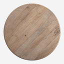 Mesa auxiliar de madera de mango en color marrón claro 60 x 65 cm