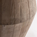 Mesa auxiliar de madera de mango en color marrón claro 60 x 65 cm – detalle