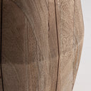 Mesa auxiliar de madera de mango en color marrón claro 60 x 67 cm – detalle