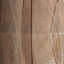 Mesa auxiliar de madera de mango en color marrón claro 60 x 67 cm – detalle