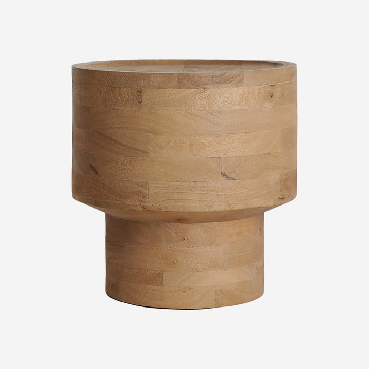 Mesa auxiliar de madera de mango en color marrón claro HAVRE