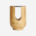 Mesa auxiliar de madera de mango en color marrón claro TARBES