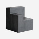 Mesa auxiliar de madera de mango en color negro 42 x 45 cm