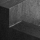 Mesa auxiliar de madera de mango en color negro 42 x 45 cm – detalle