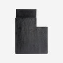 Mesa auxiliar de madera de mango en color negro 42 x 55 cm