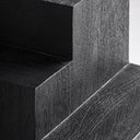 Mesa auxiliar de madera de mango en color negro 42 x 55 cm – detalle