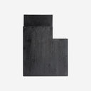 Mesa auxiliar de madera de mango en color negro 42 x 55 cm