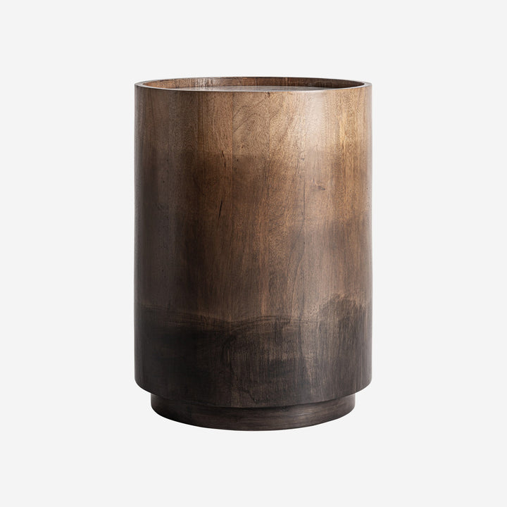 Mesa auxiliar de madera de mango y mármol en color marrón