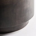 Mesa auxiliar de madera de mango y mármol en color marrón – detalle