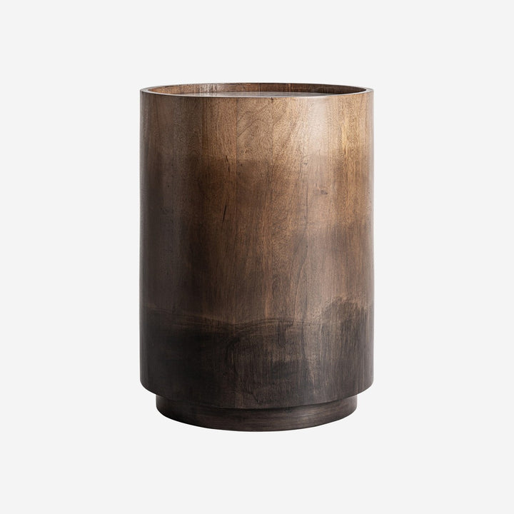 Mesa auxiliar de madera de mango y mármol en color marrón