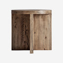 Mesa auxiliar de madera de olmo en color marrón