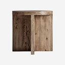 Mesa auxiliar de madera de olmo en color marrón