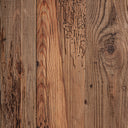 Mesa auxiliar de madera de pino reciclado en color marrón envejecido – detalle