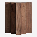 Mesa auxiliar de madera de sal en color marrón teñido