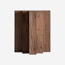 Mesa auxiliar de madera de sal en color marrón teñido