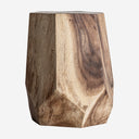 Mesa auxiliar de madera de suar en color marrón 28 x 40 cm