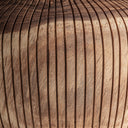 Mesa auxiliar de madera de suar en color marrón 59 x 47 cm – detalle