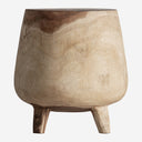 Mesa auxiliar de madera de suar en color marrón claro 40 x 47 cm