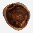 Mesa auxiliar de madera de suar en color marrón natural 35 x 33 x 40 cm