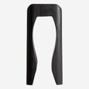 Mesa auxiliar de madera de suar en color negro 40 x 91 cm