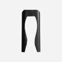 Mesa auxiliar de madera de suar en color negro 40 x 91 cm