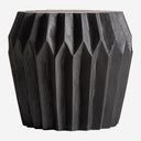 Mesa auxiliar de madera de suar en color negro 50 x 47 cm