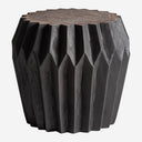 Mesa auxiliar de madera de suar en color negro 50 x 47 cm