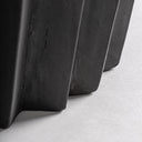 Mesa auxiliar de madera de suar en color negro 50 x 47 cm – detalle