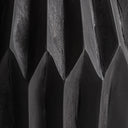 Mesa auxiliar de madera de suar en color negro 50 x 47 cm – detalle