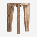 Mesa auxiliar de madera de teca en color marrón