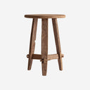 Mesa auxiliar de madera de teca reciclada en color marrón 50 x 72 cm
