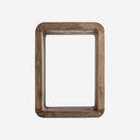 Mesa auxiliar de madera de teca reciclada en color marrón natural 36 x 50 cm