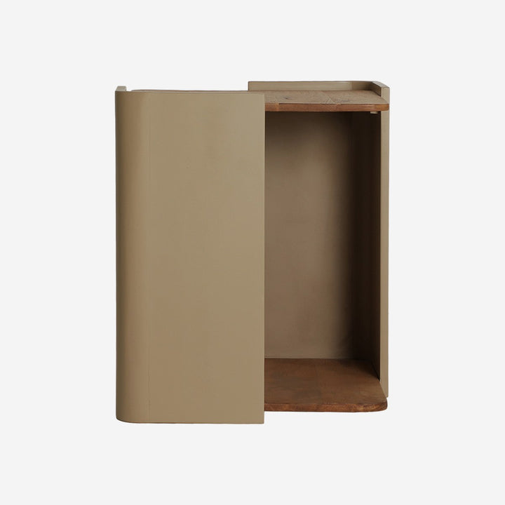 Mesa auxiliar de madera dm en color topo IZAGRE