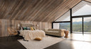 Mesa auxiliar de madera tropical – detalle