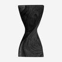 Mesa auxiliar de madera tropical – Negro / 30 x 30 x 63 cm