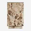 Mesa auxiliar de mármol en color beige de inspiración art déco
