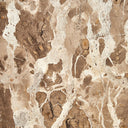 Mesa auxiliar de mármol en color beige de inspiración art déco – 30 x 30 x 59 cm – detalle