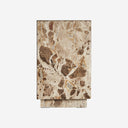 Mesa auxiliar de mármol en color beige de inspiración art déco