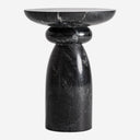 Mesa auxiliar de mármol en color negro