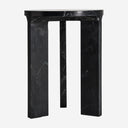 Mesa auxiliar de mármol en color negro mate 35 x 47 cm