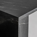 Mesa auxiliar de mármol en color negro mate 51 x 25 x 53 cm – detalle